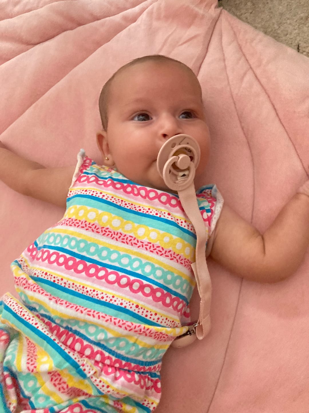 Customer photo review of Névre szóló BIBS Colour cumi - púderrózsaszín
