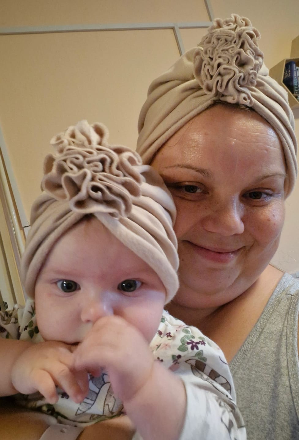 Customer photo review of Turbánka (őszi-téli) - cappuccino