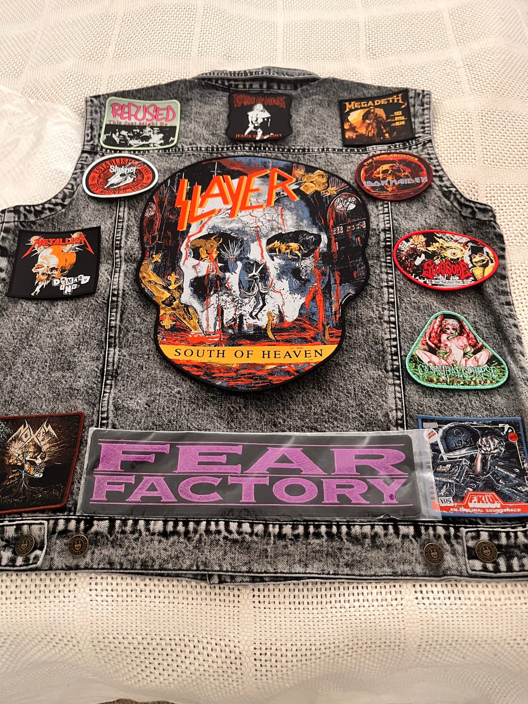 Customer photo review of Slayer - Pentagram - Oversize Patch