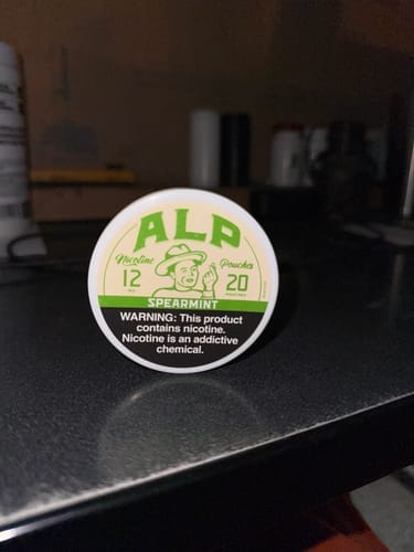 Customer photo review of Spearmint Nicotine Pouches