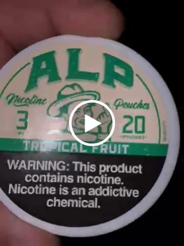 Customer photo review of Tropical Fruit Nicotine Pouches