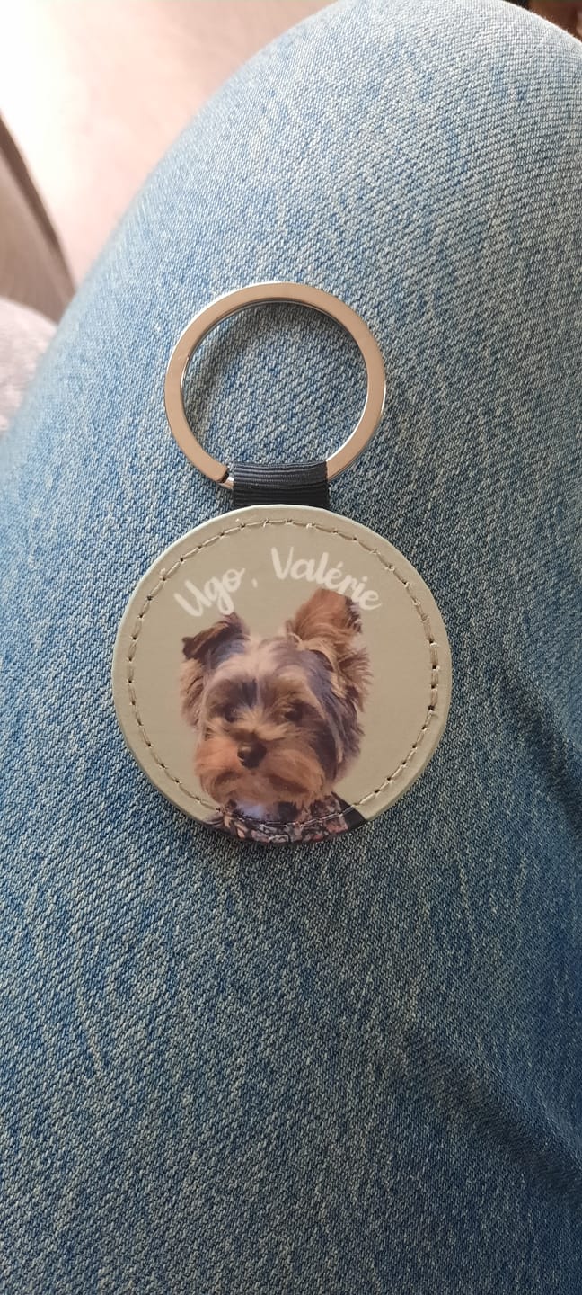 Customer photo review of Portrait d'animal - Porte-clés personnalisé