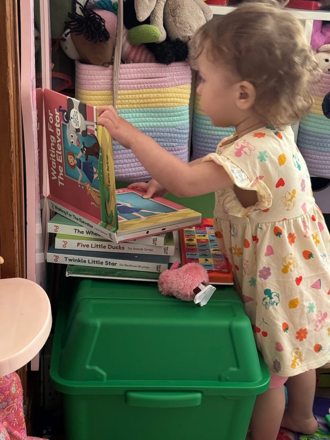Customer photo review of Waiting For The Elevator by Laurie Berkner