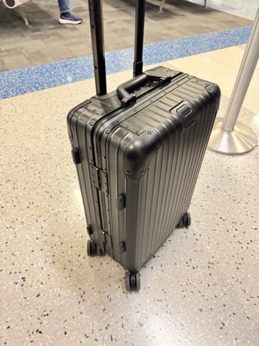 Customer photo review of ALUMINUM SUITCASE V2 NEW, STRONGER ALUMINIUM & REMOVEABLE WHEELS