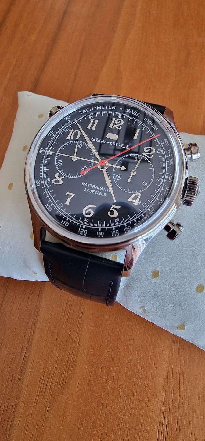 Customer photo review of 70th Anniversary Rattrapante Split Second Chronograph Limited Edition Watch 42.5mm