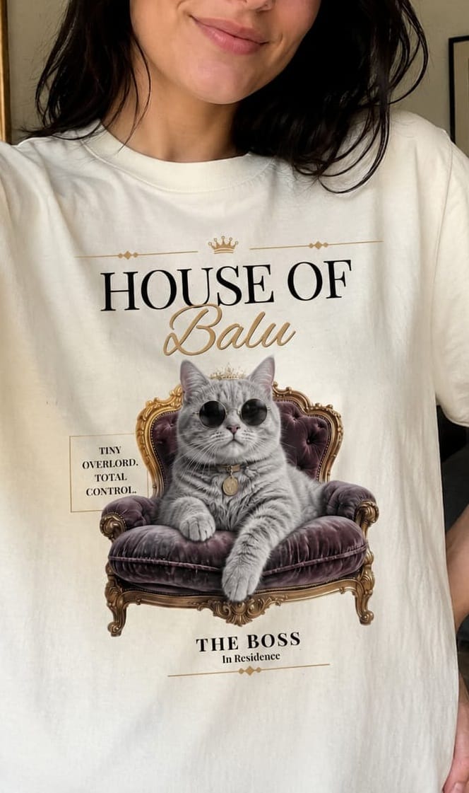 Customer photo review of House of Your Cat T-Shirt – Personalisiertes Shirt mit Foto & Name