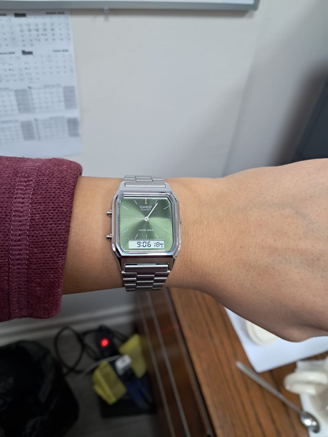 Customer photo review of Reloj Casio Vintage  AQ-230A-3A Análogo Digital Verde