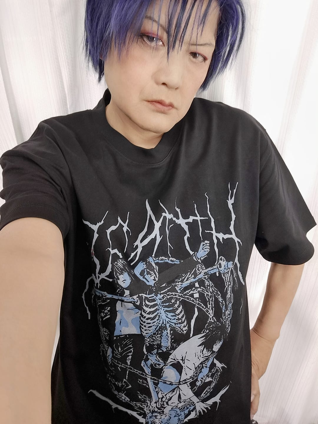 Customer photo review of DARK NOTE OVERSIZE TEE