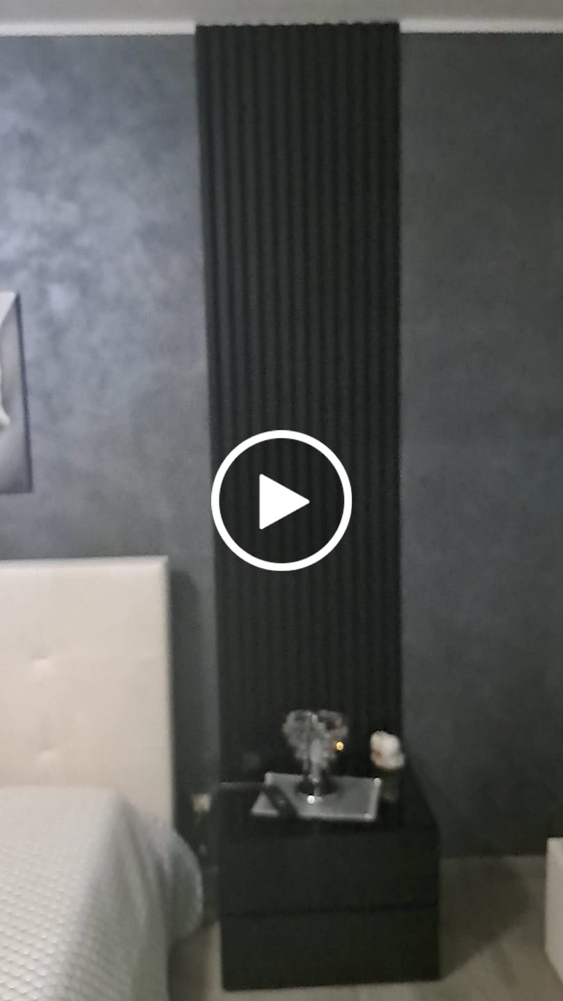 Customer video review of PANNELLO DOGHE MDF FLESSIBILE con supporto fonoassorbente” -  MISURE: (H)2.78 Mt x (L) 60 cm SP. 1 cm