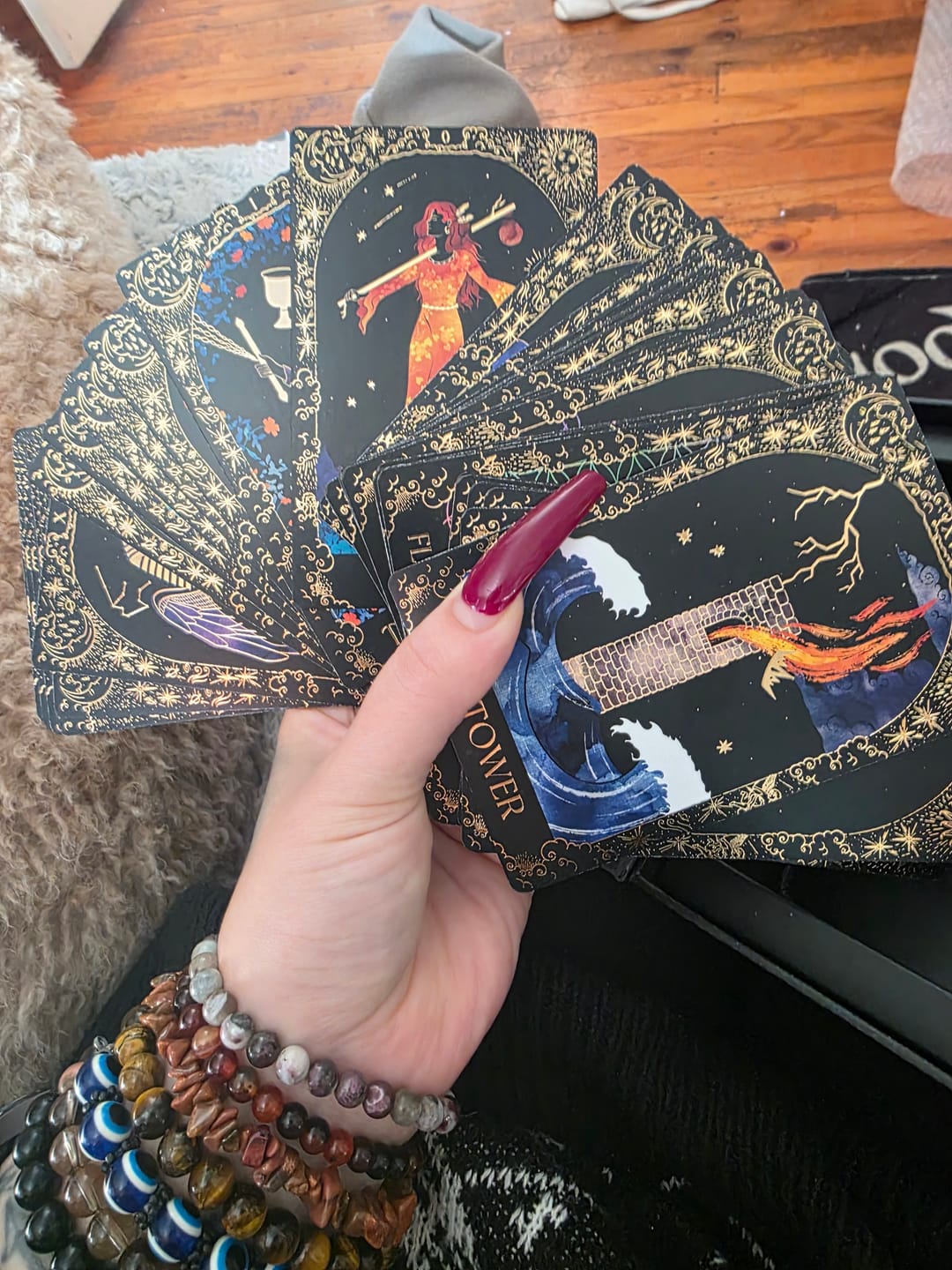 Customer photo review of Dreamy Moons Tarot