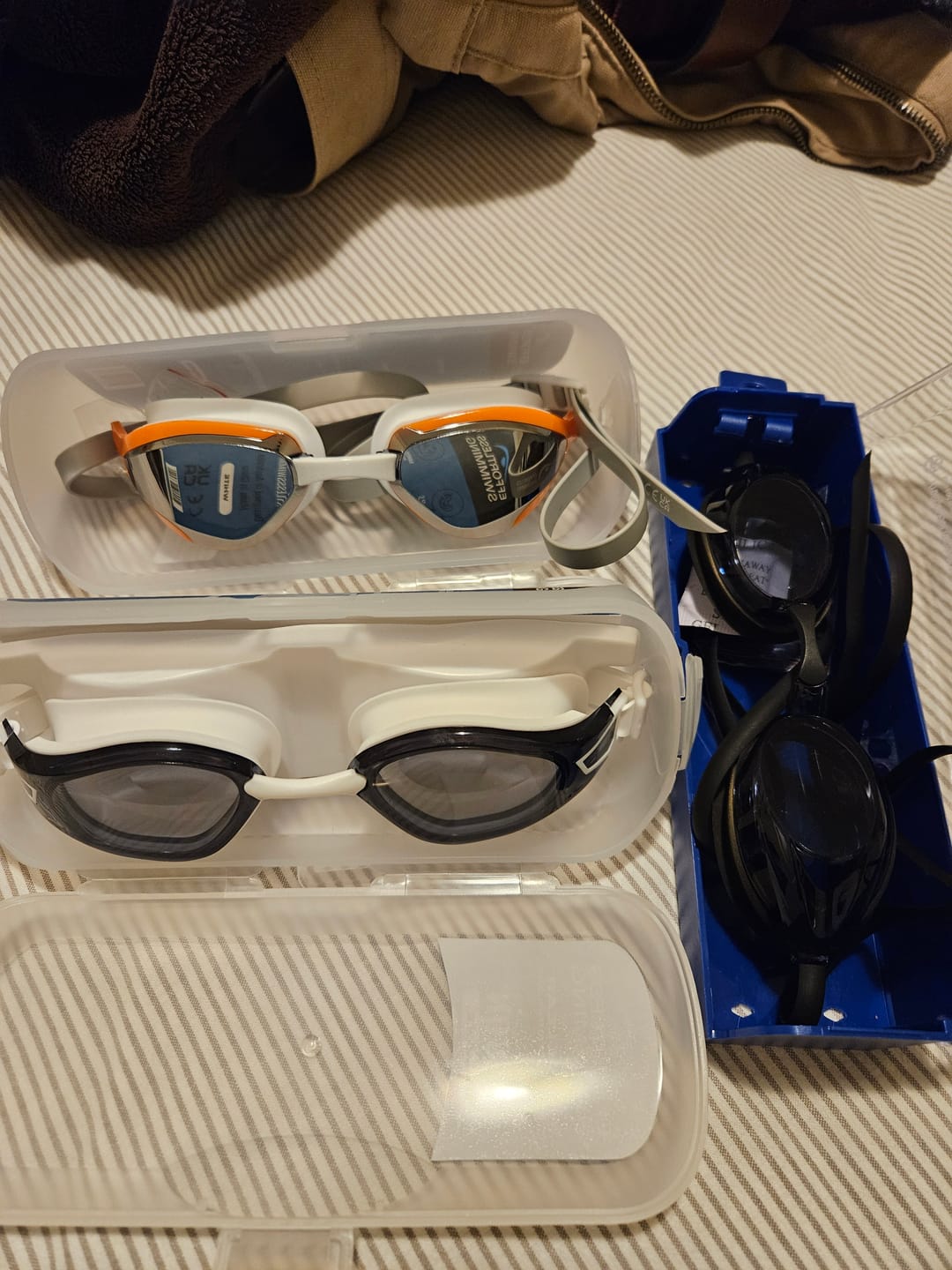 Customer photo review of NanoClear™ Recon Swim Goggles Smoke - (White)