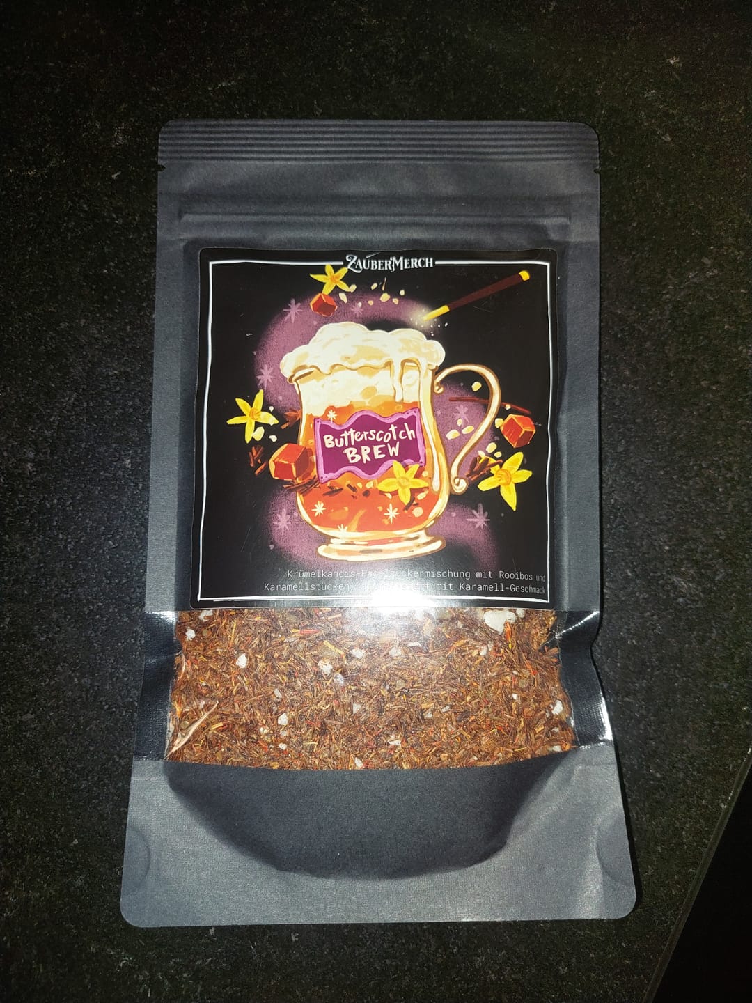 Customer photo review of Butterscotch Brew – Rooibos Tee Butterscotch Karamell