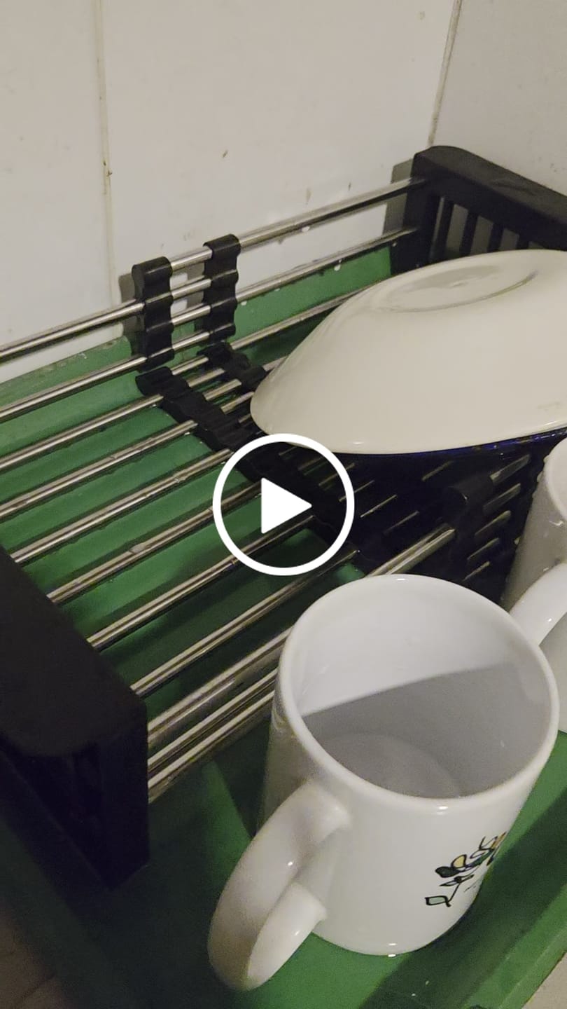 Customer video review of Escurridor Extensible de Acero y Plástico para Pileta