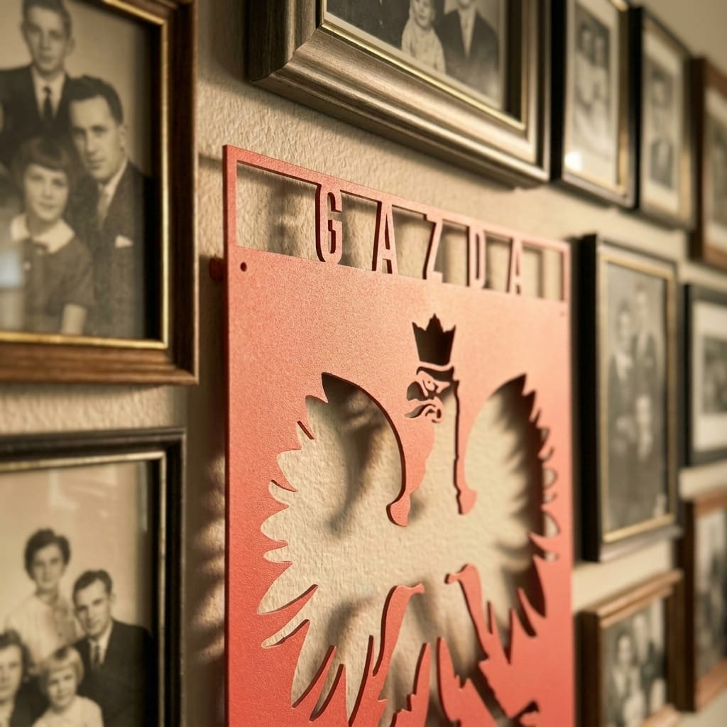 Customer photo review of Personalized Polish Eagle Steel Sign: Monogram Home Decor, poland Lover Gift