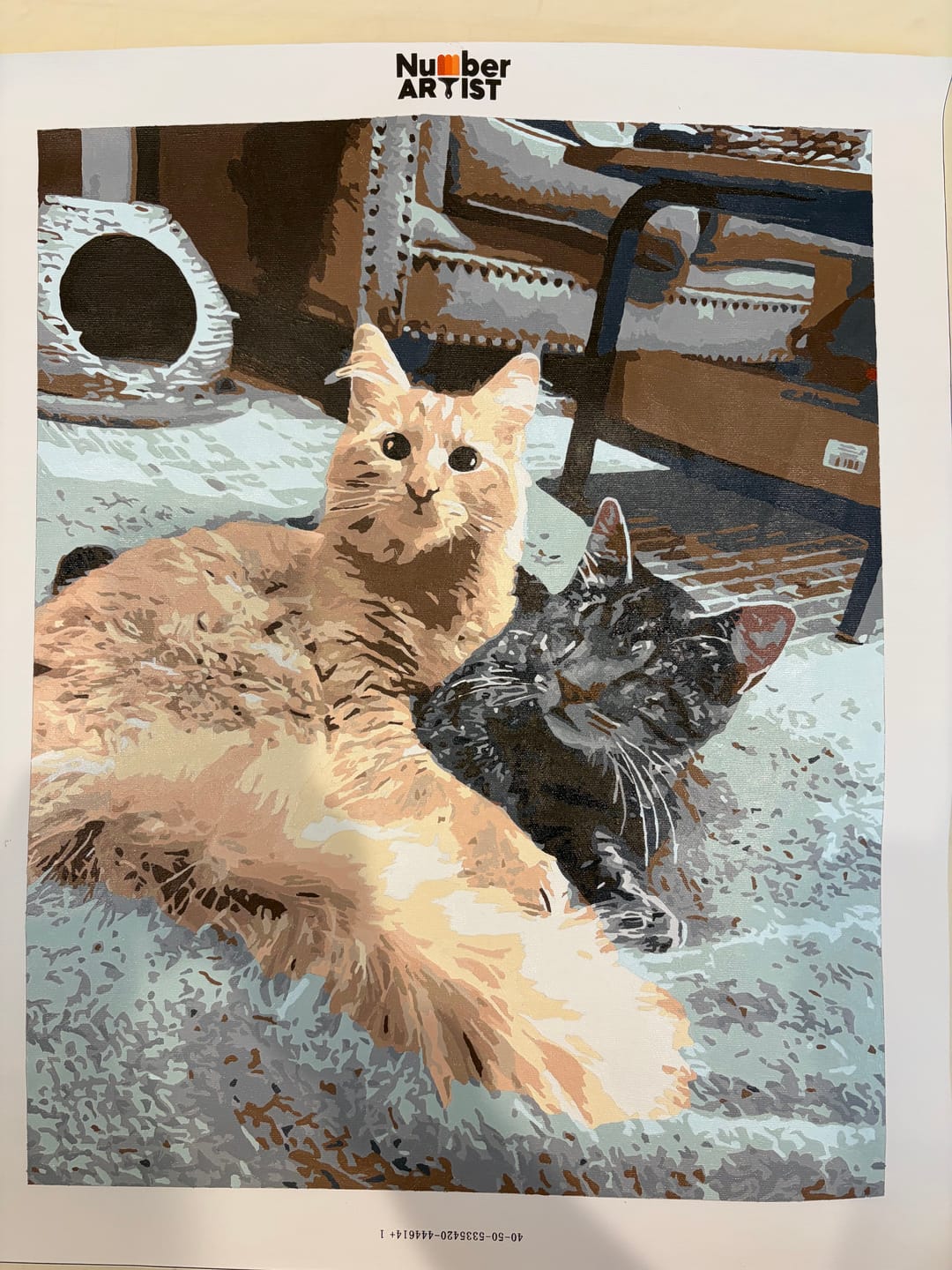 Customer photo review of Custom Paint by Numbers Kit