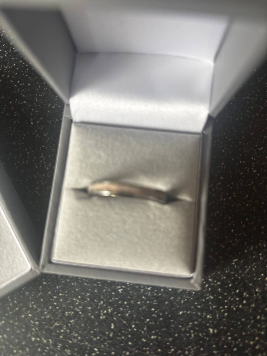 Customer photo review of 3.2mm width channel ring - Alternative metals