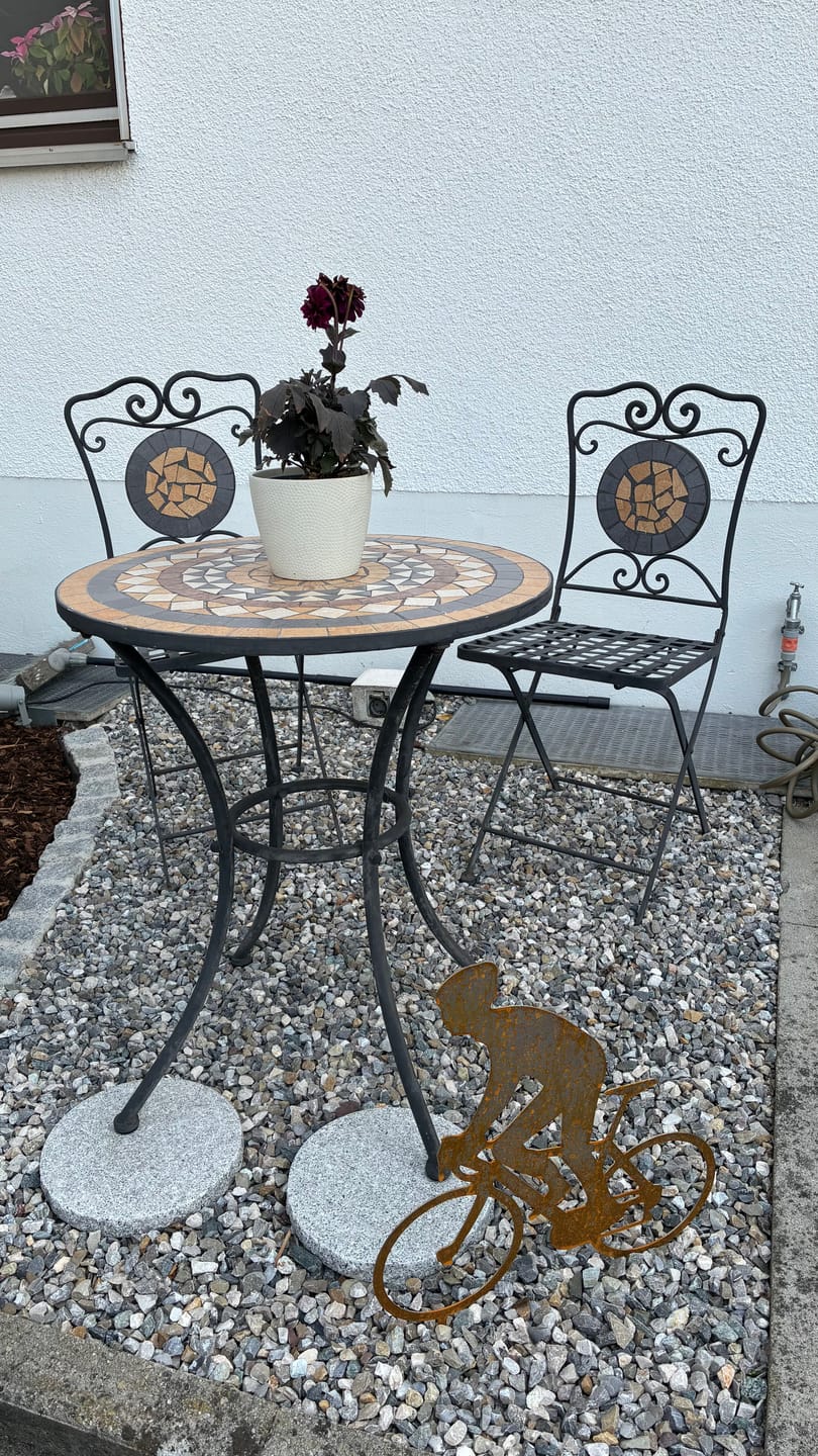 Customer photo review of Gartenstecker Radfahrer