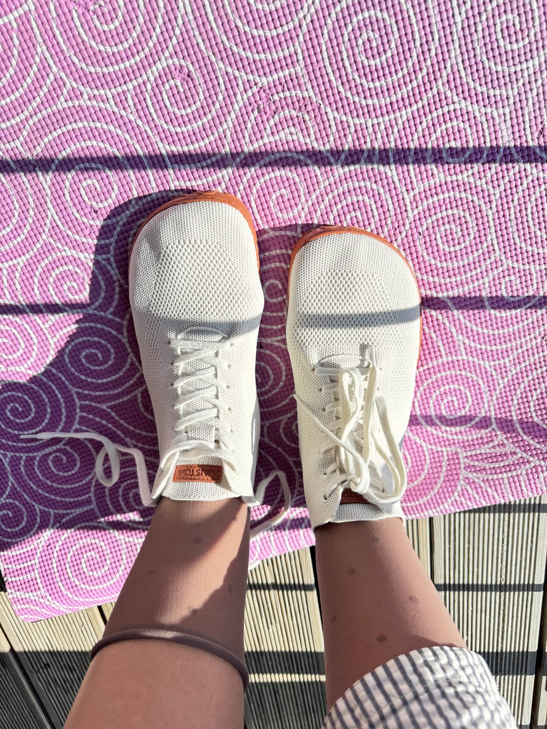 Customer photo review of Vaistoa Iloa Mid | Knitted Barefoot Sneakers