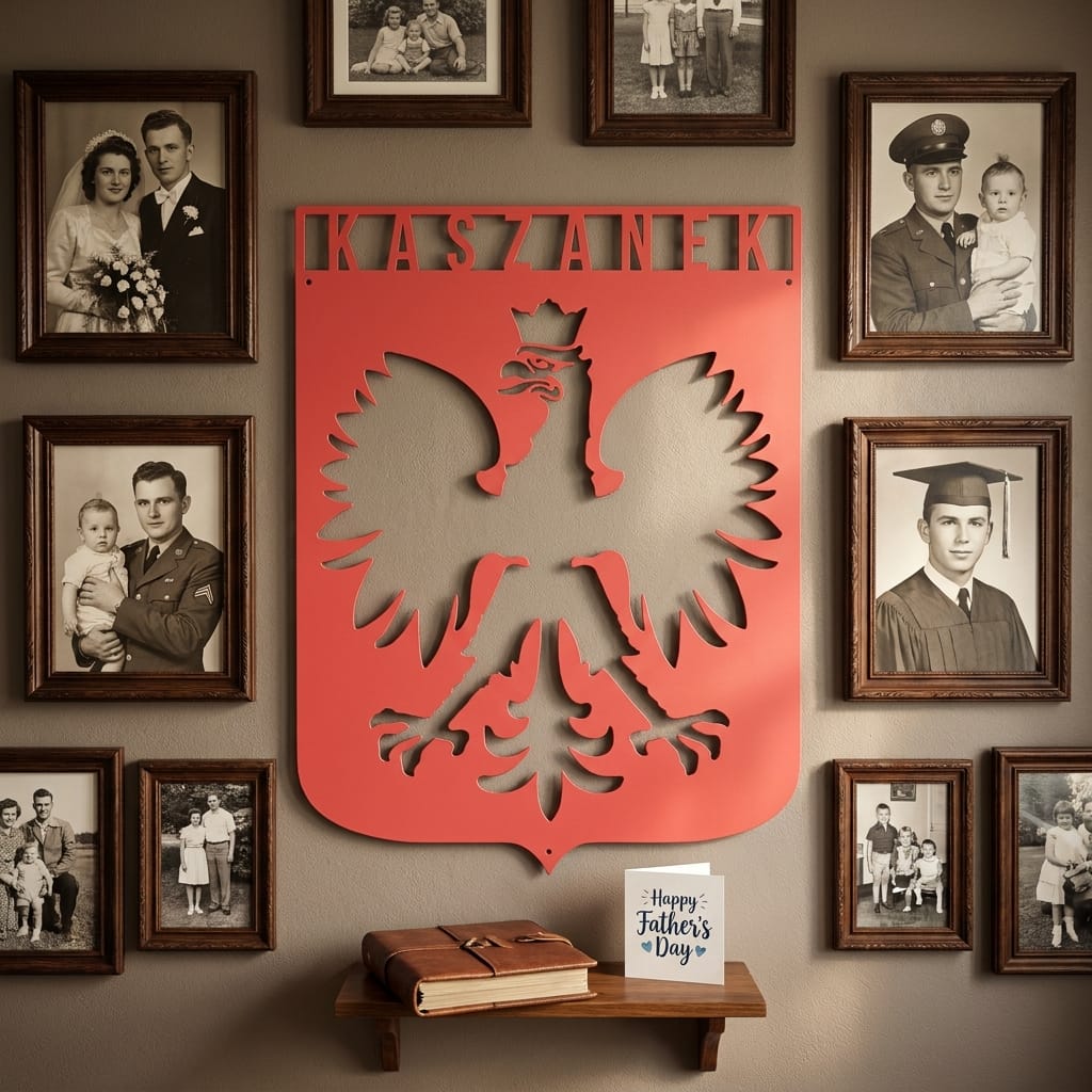 Customer photo review of Personalized Polish Eagle Steel Sign: Monogram Home Decor, poland Lover Gift