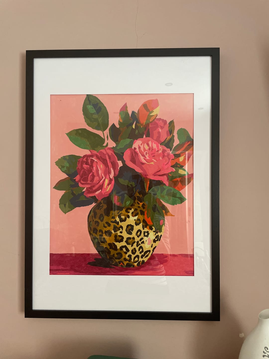Customer photo review of Wild Roses | Paint by Number