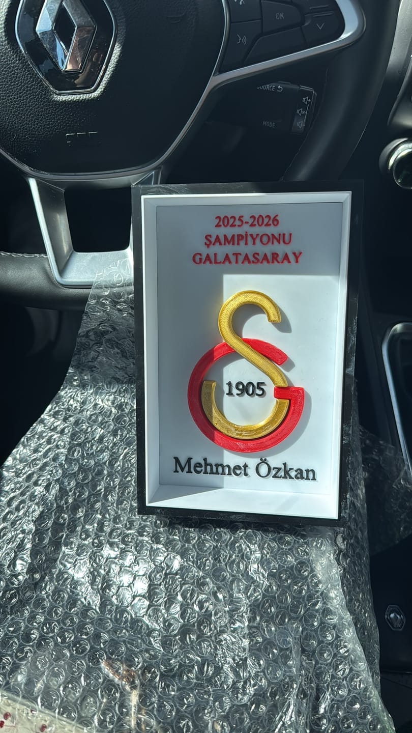 Customer photo review of Özel Dekoratif Çerçeve – GS Şampiyonluk