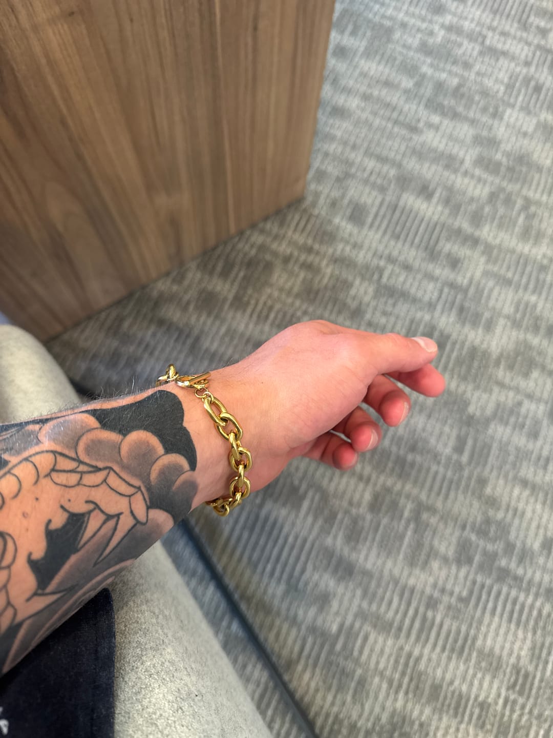 Customer photo review of The Toggle Bracelet - Gold RG302