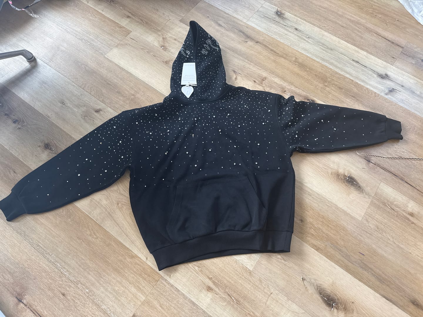 Customer photo review of Aelfric Eden Rhinestone Pullover Hoodie