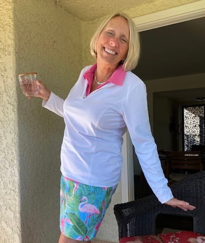 Customer photo review of Classic Skort - Christmas Swirl