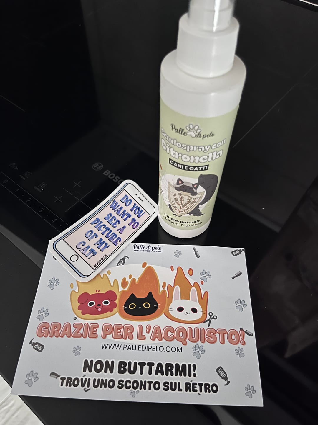 Customer photo review of Sticker Gatto