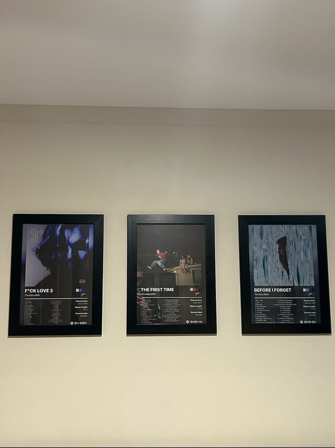 Customer photo review of The Kid LAROI BEFORE I FORGET Album Poster