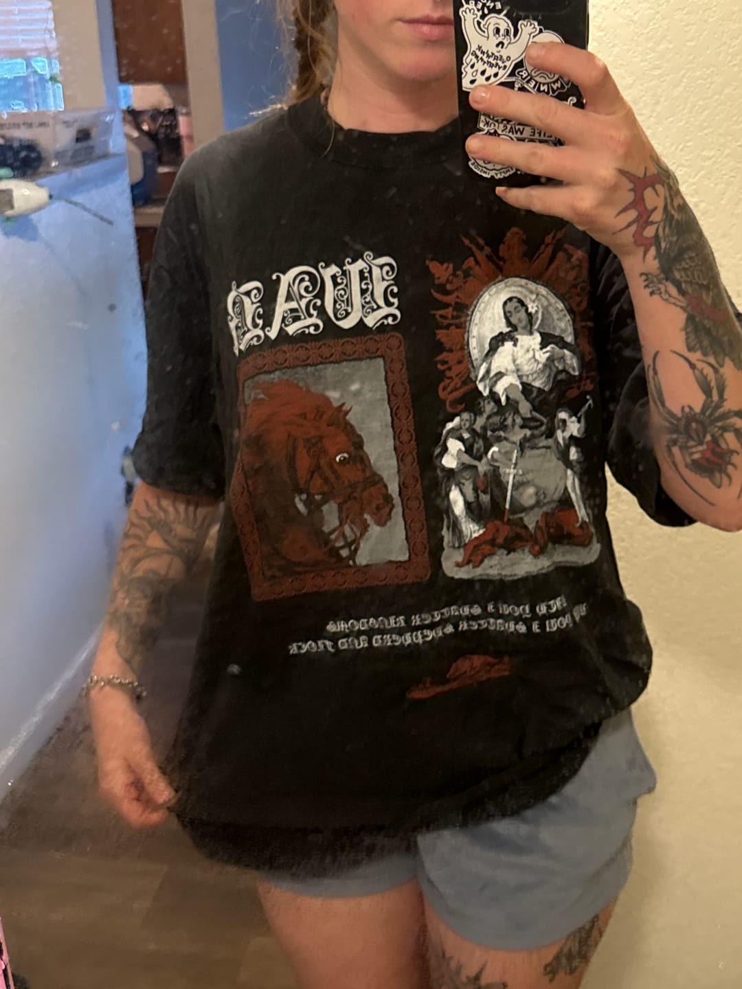 Customer photo review of War Oversized Tee - The Four Horsemen