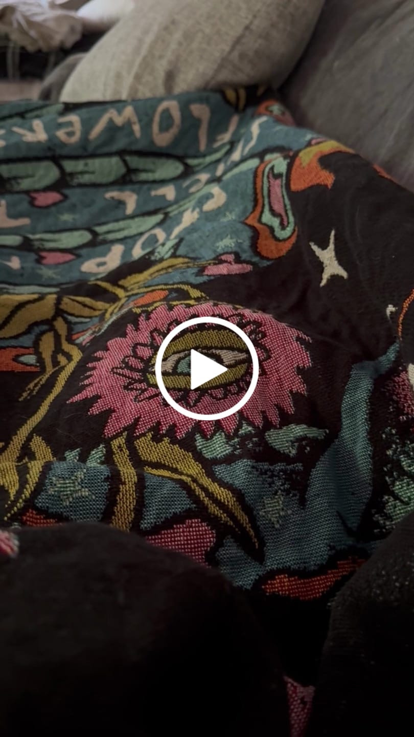 Customer video review of Smell the Flowers Blanket