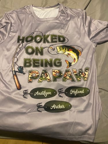 Customer photo review of Keep Calm and Go Fishing T-Shirt for Fishing Lovers