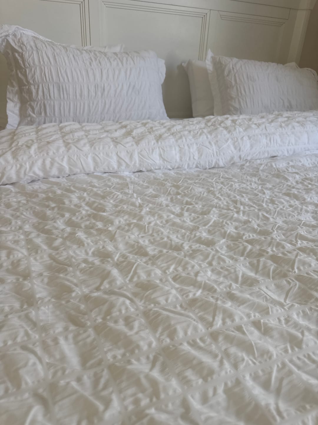 Customer photo review of Lani Patterned Microfiber Duvet Cover Set