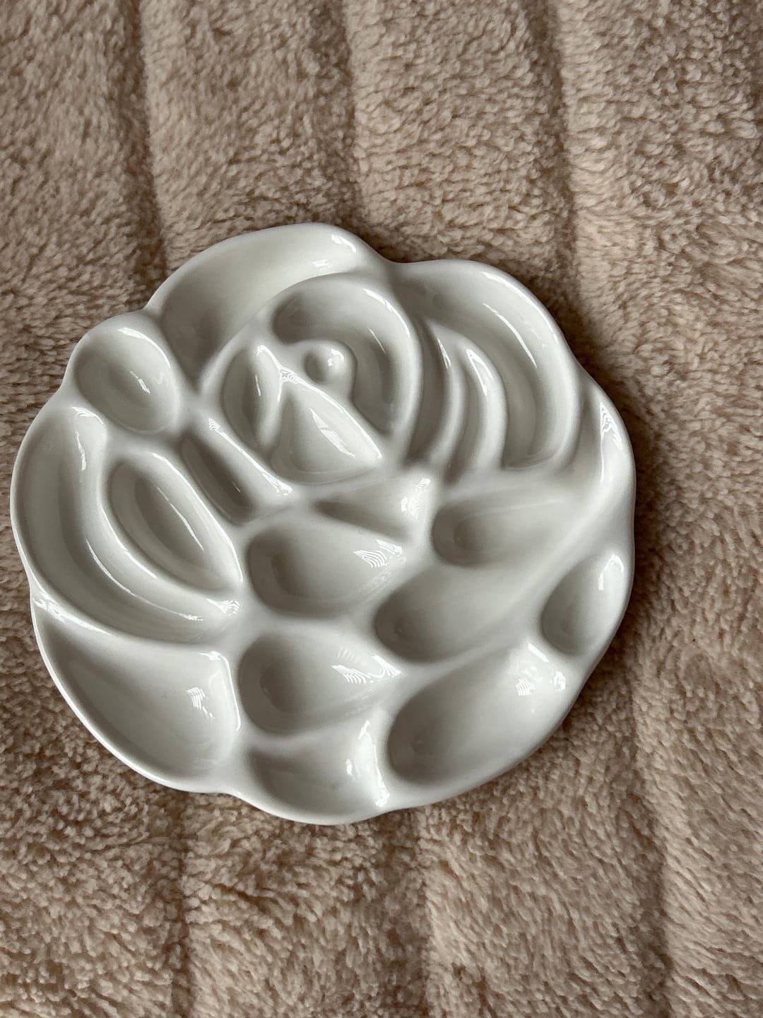 Customer photo review of Paleta Mezcladora Porcelana Flor de Rosa