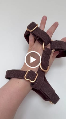 Customer video review of Chocolate┃Bouclé Adjustable Harness