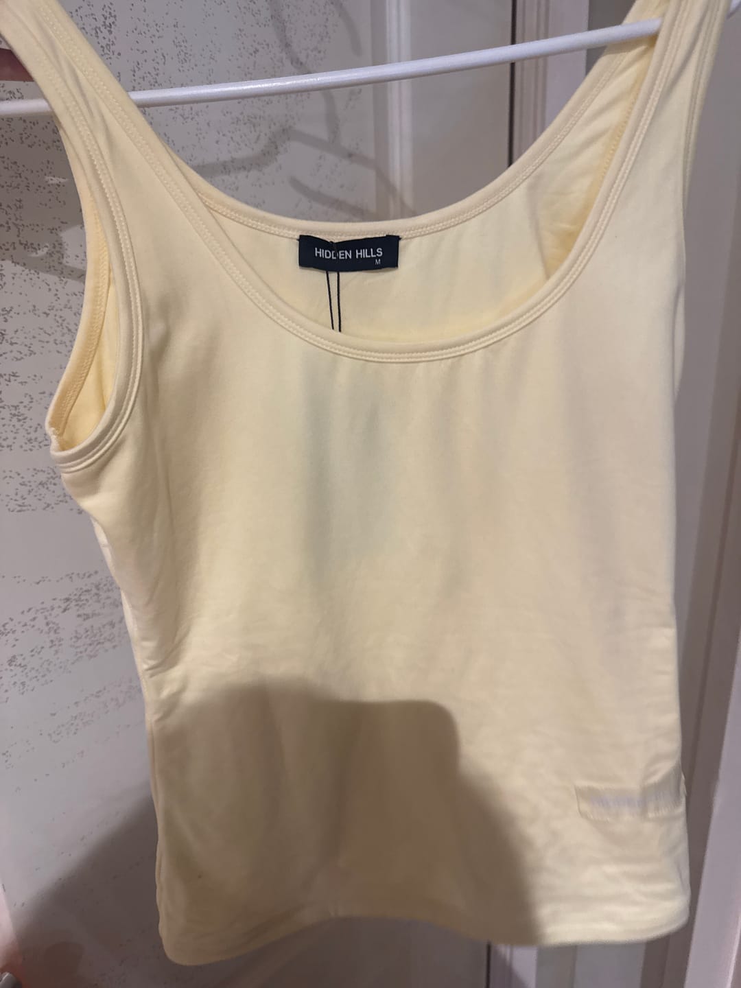 Customer photo review of LABEL TANK TOP BUTTER YELLOW