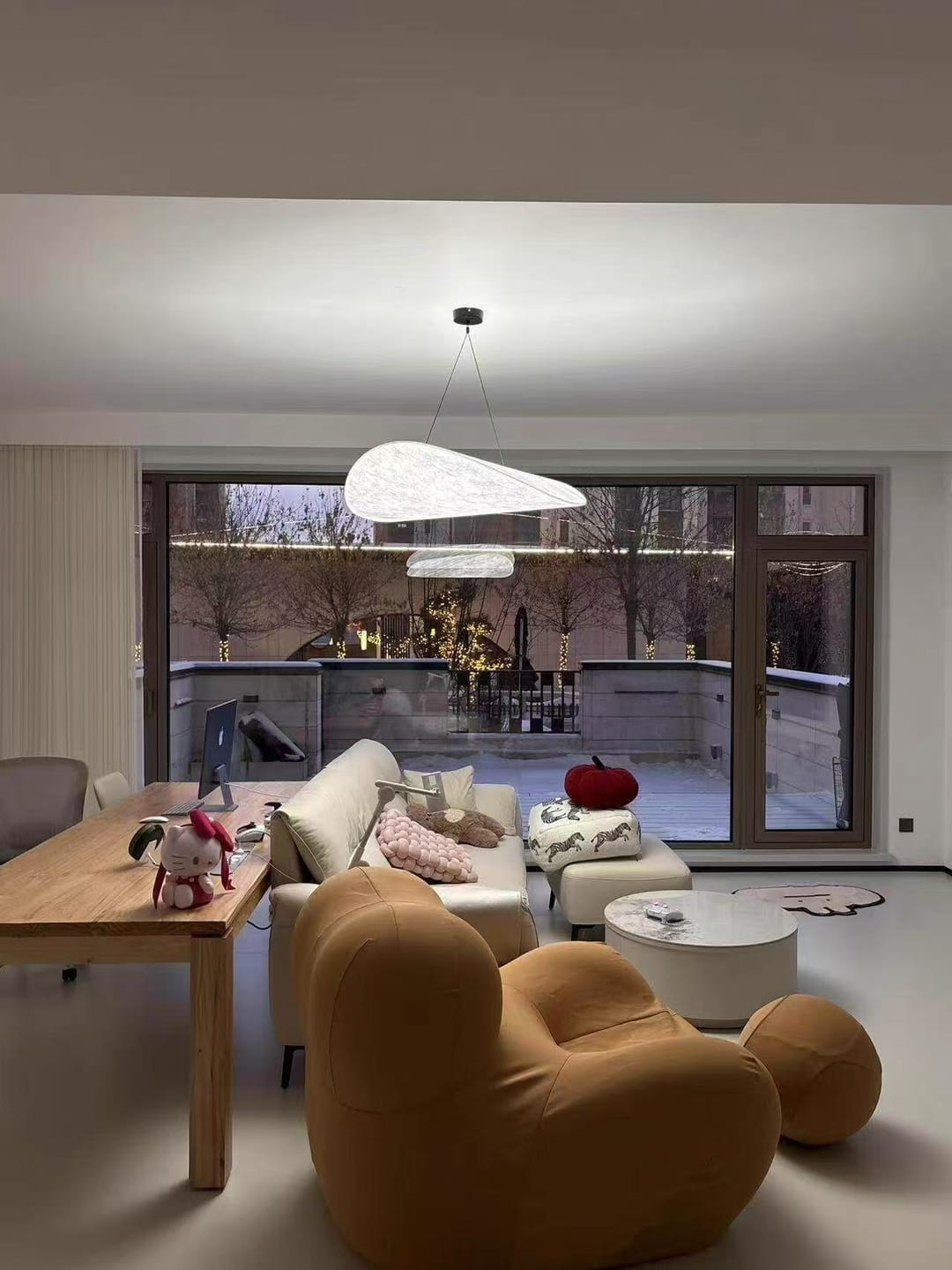Customer photo review of Floating Cloud Tyvek Pendant Light