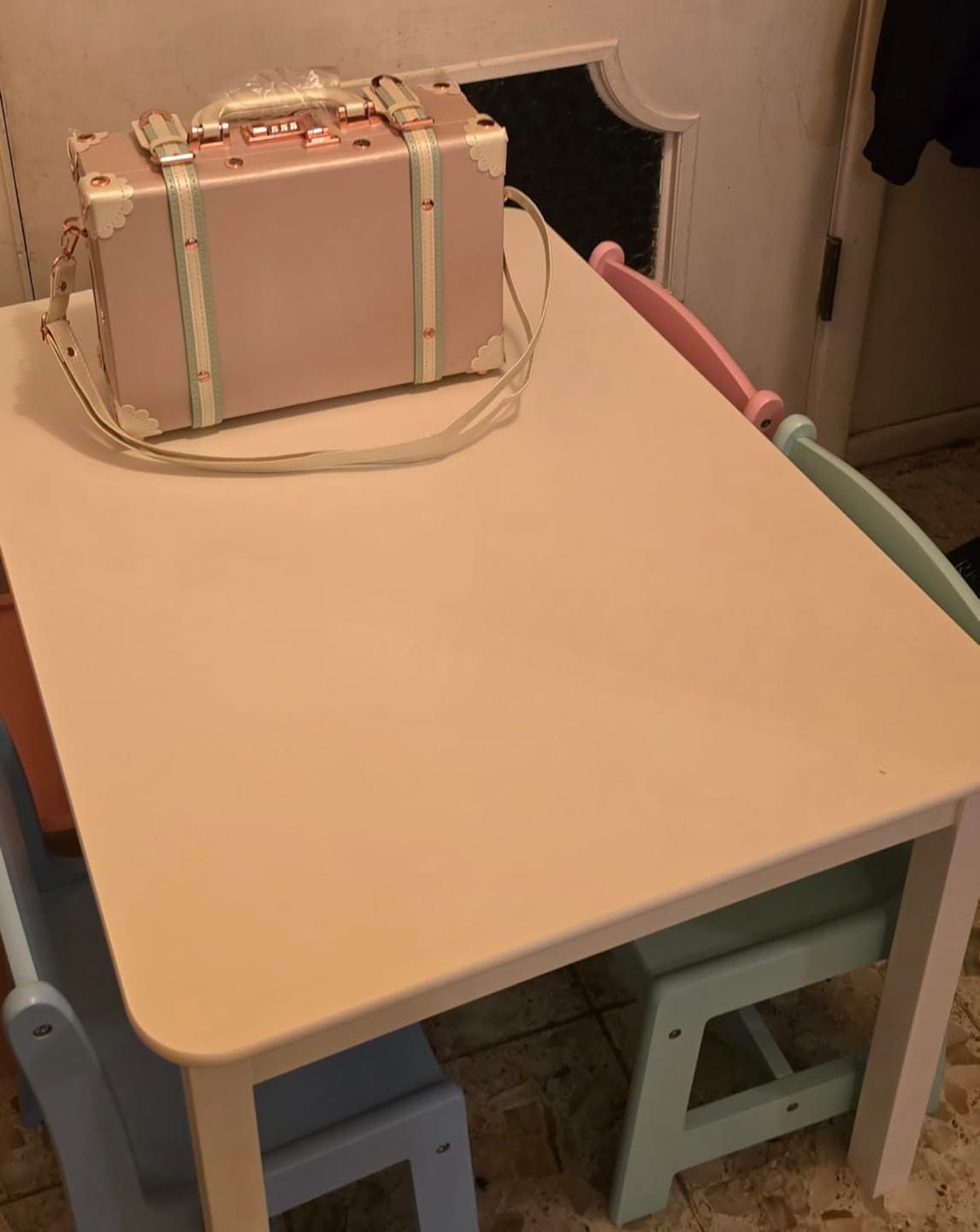 Customer photo review of Minimalism Train Case - Cherry Pink's