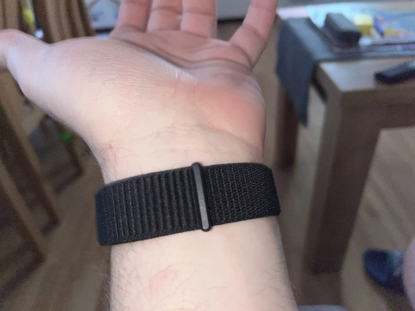 Customer photo review of OnePlus Smartwatch Nylon Loop Band Replacement Strap Sport Adjustable