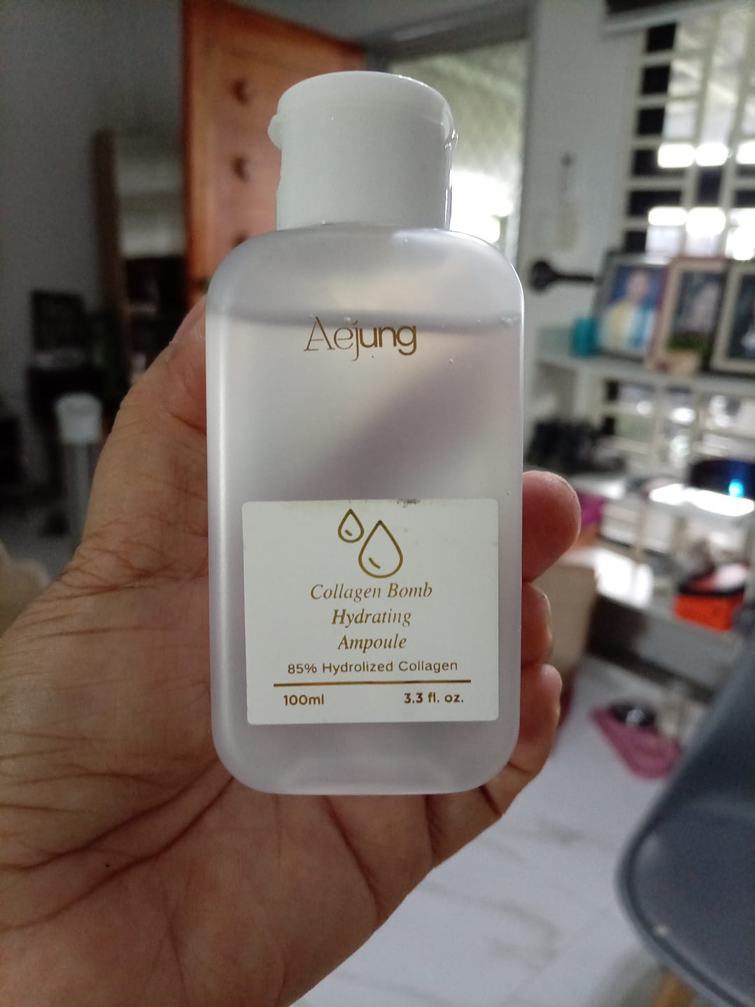 Customer photo review of Aejung™ Collagen Bomb Hydrating Ampoule