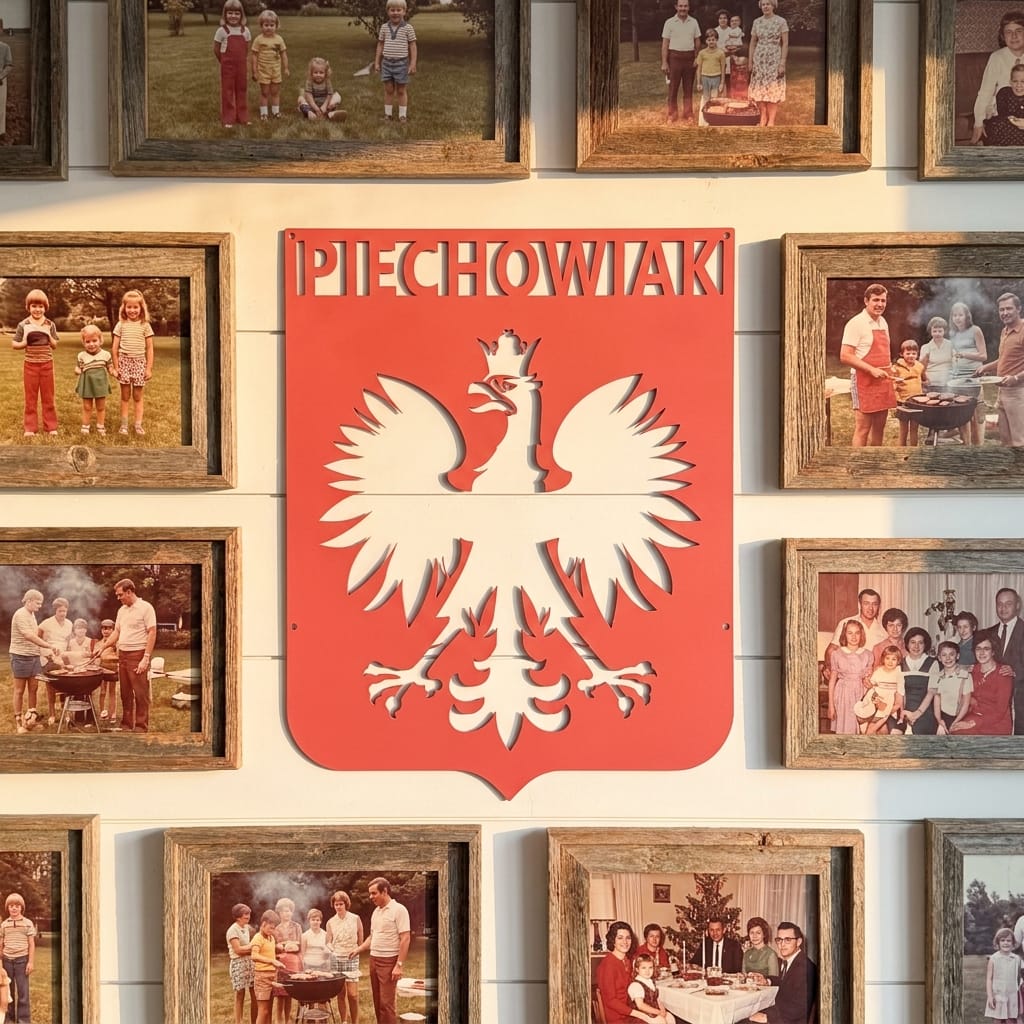 Customer photo review of Personalized Polish Eagle Steel Sign: Monogram Home Decor, poland Lover Gift