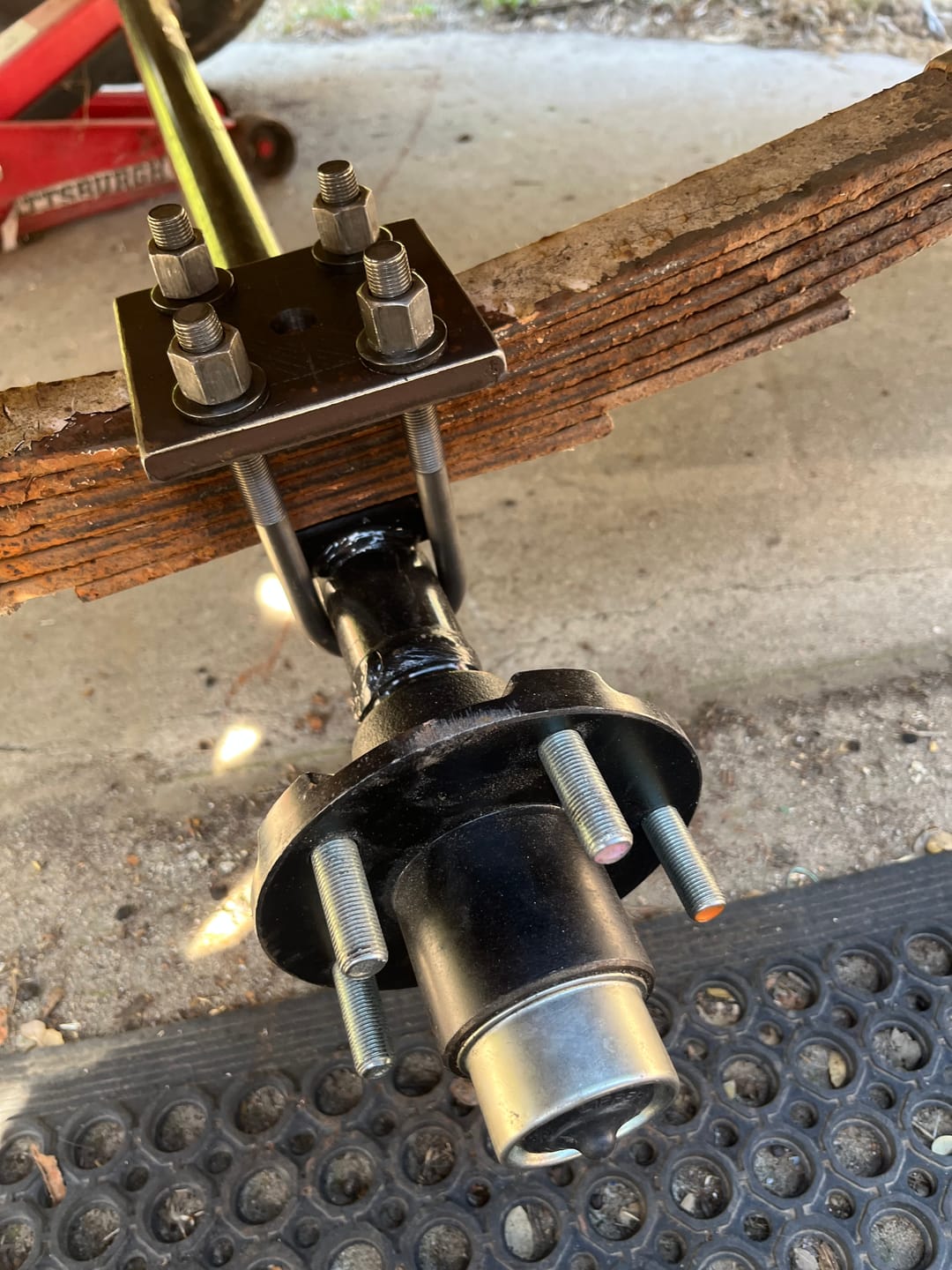 Customer photo review of 1/2 Inch Diameter U-Bolts - Round Bend