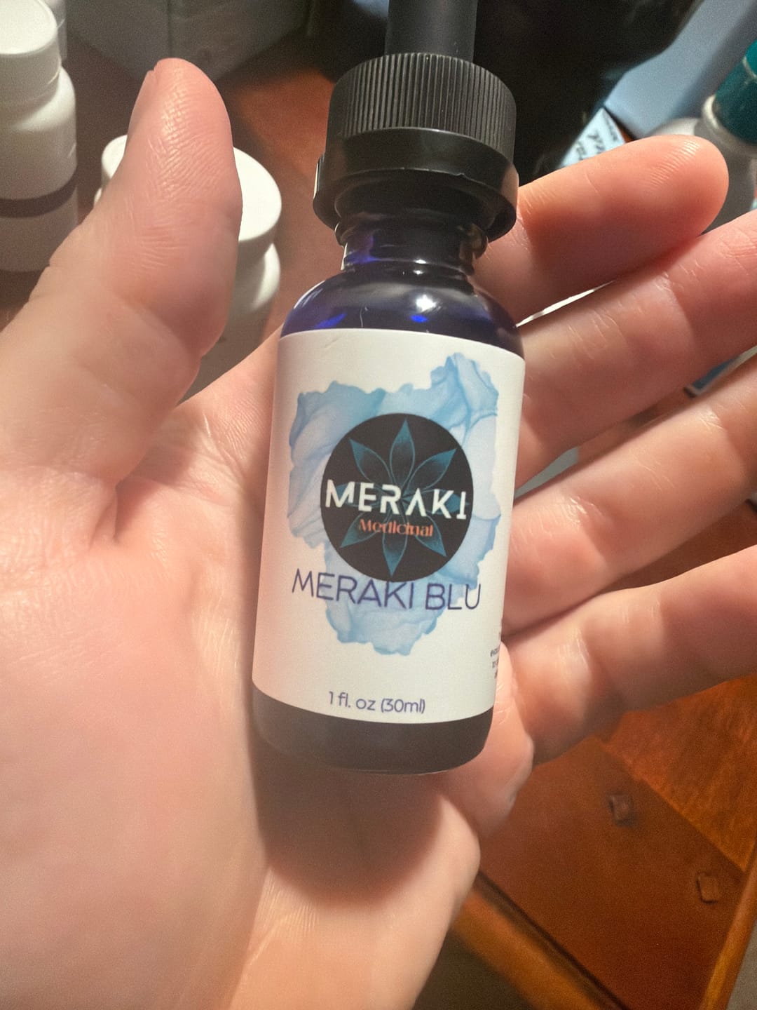 Customer photo review of Meraki Blu USP Grade Methylene Blue 150mg
