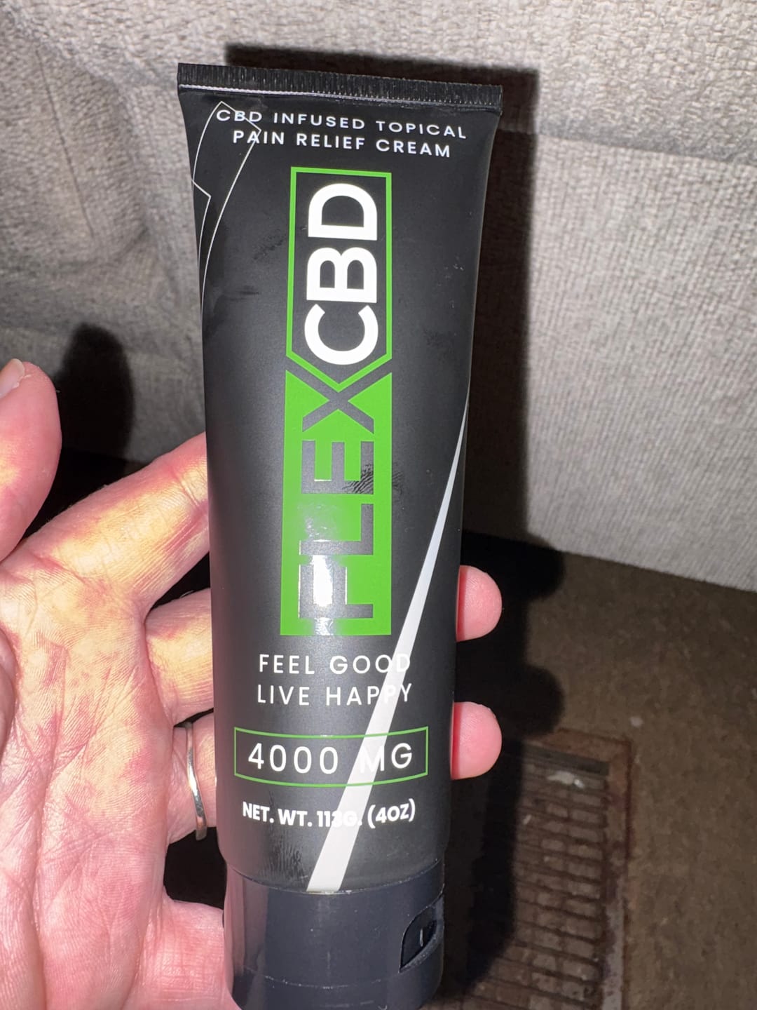 Customer photo review of FlexCBD | 4000 MG CBD Infused Topical Cream