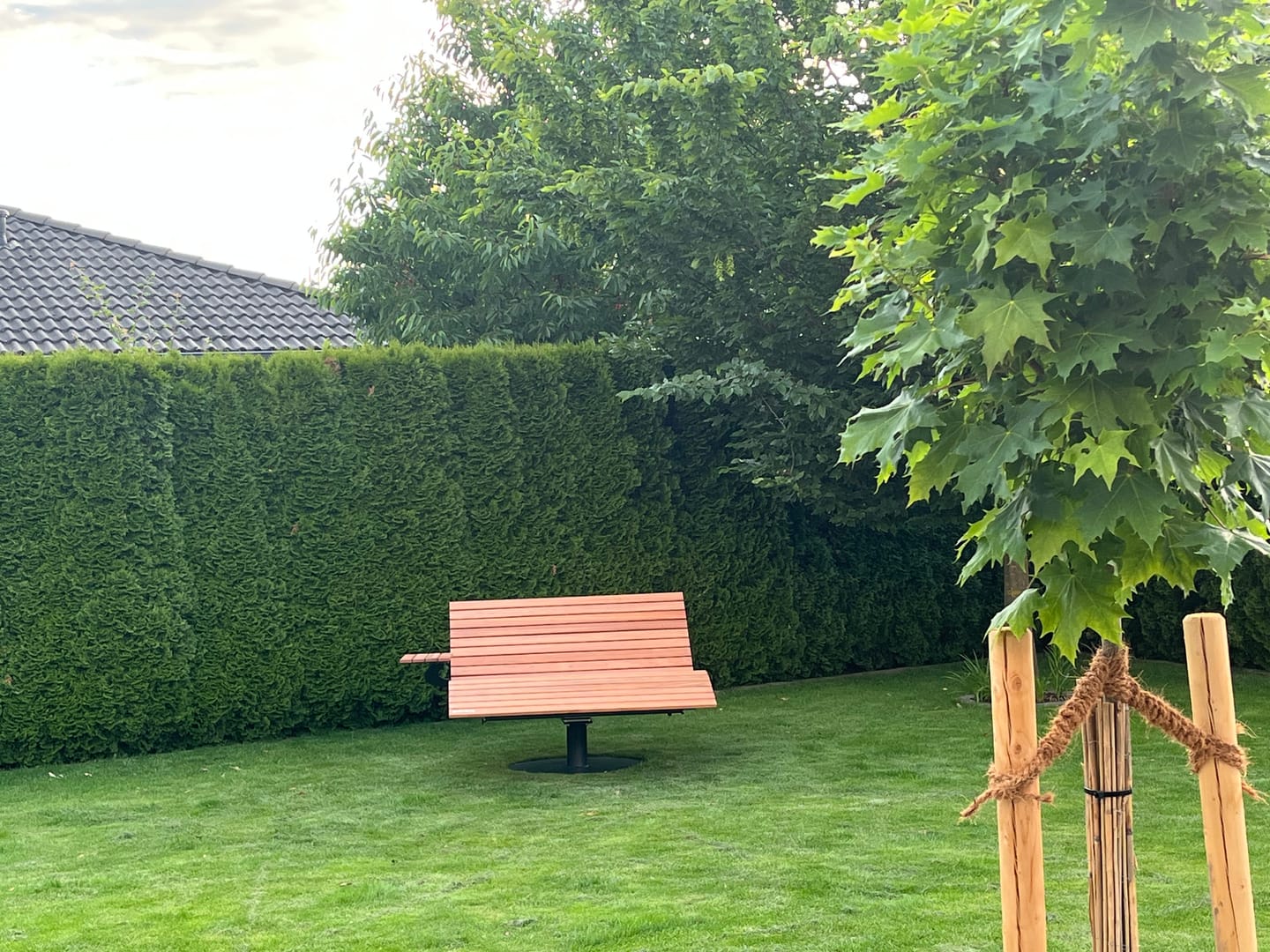 Customer photo review of MEBE Wave Lounge - drehbare Gartenliege für 2 Personen