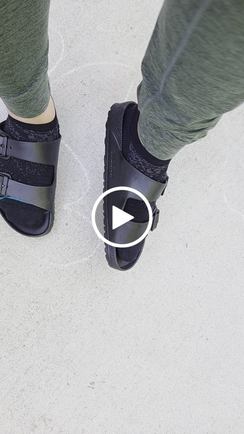 Customer video review of Birkenstock Arizona Essentials Eva Sandal in Black