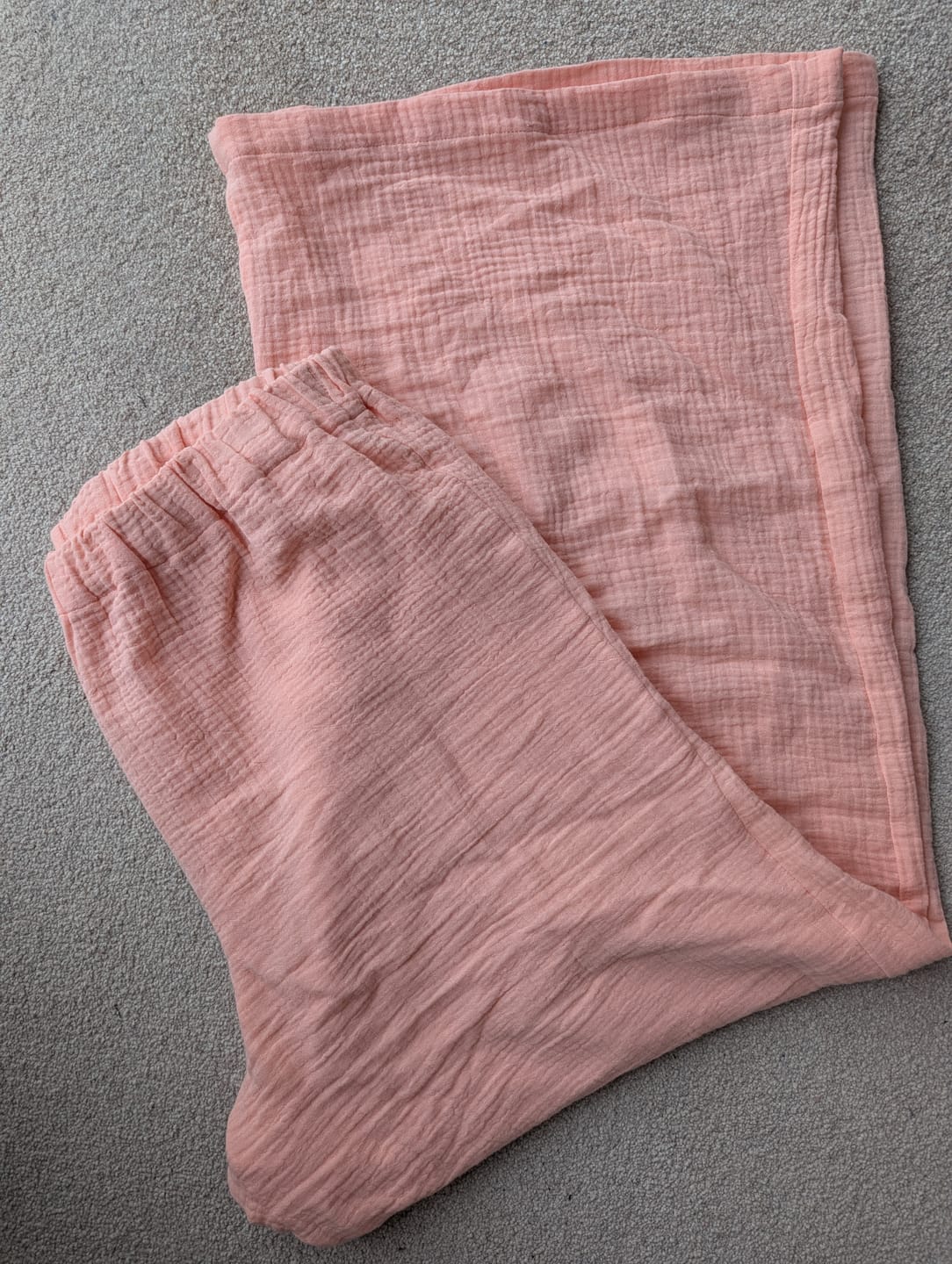 Customer photo review of Special Offer Light Coral Double Gauze Fabric