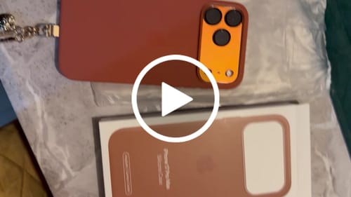 Customer video review of Genuine iPhone 17 Pro Max Silicone Case with MagSafe