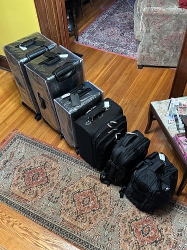 Customer photo review of ALUMINUM SUITCASE V2 NEW, STRONGER ALUMINIUM & REMOVEABLE WHEELS
